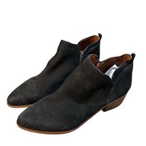 Franco Sarto Black Ankle Boots Sleek Minimalist Design